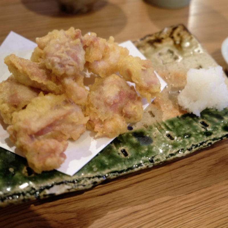 鶏の天麩羅(自家製粉石臼挽きうどん 青空blue)