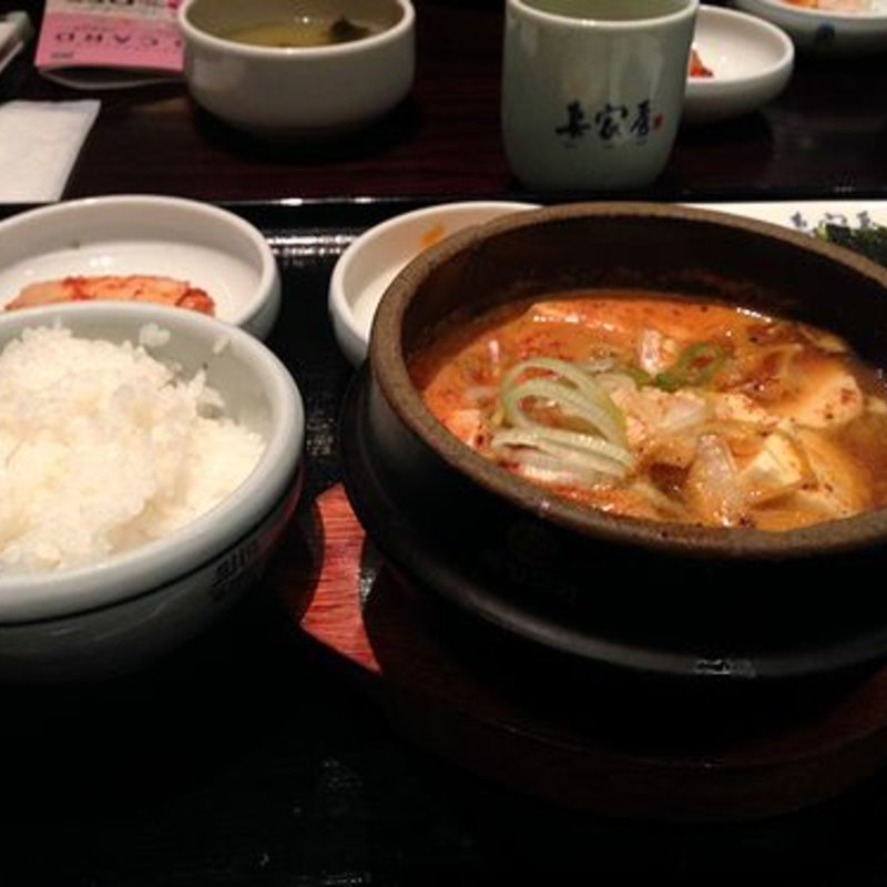 スンドゥブチゲセット(韓国旬彩料理　妻家房　ＪＲ博多シティ店)