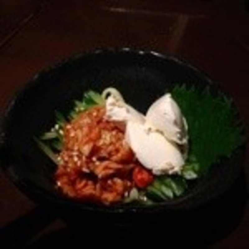 チャンジャのクリームチーズ添え(韓国家庭料理と鍋 韓屋)