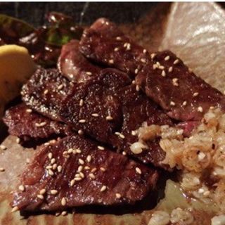 熟成牛ハラミの天然塩焼（タレ焼も出来ます）(韓国家庭料理と鍋 韓屋)