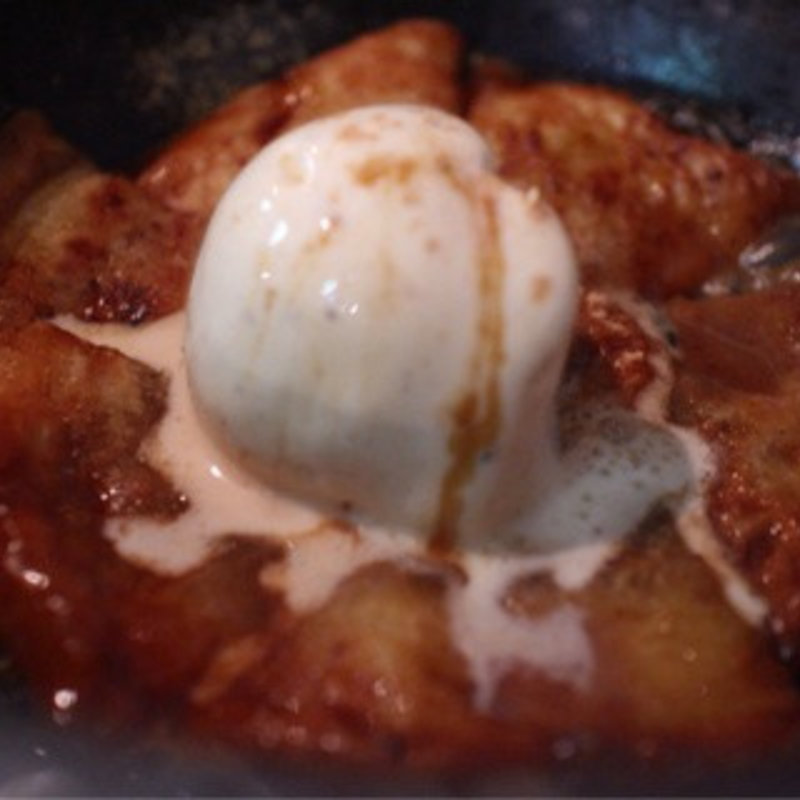 もちもちホットクときな粉アイス(韓豚屋 有楽町店)