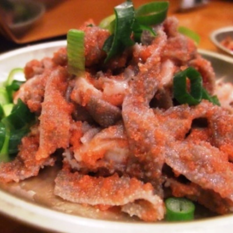 生センの明太子和え(大衆ホルモン焼肉 順)