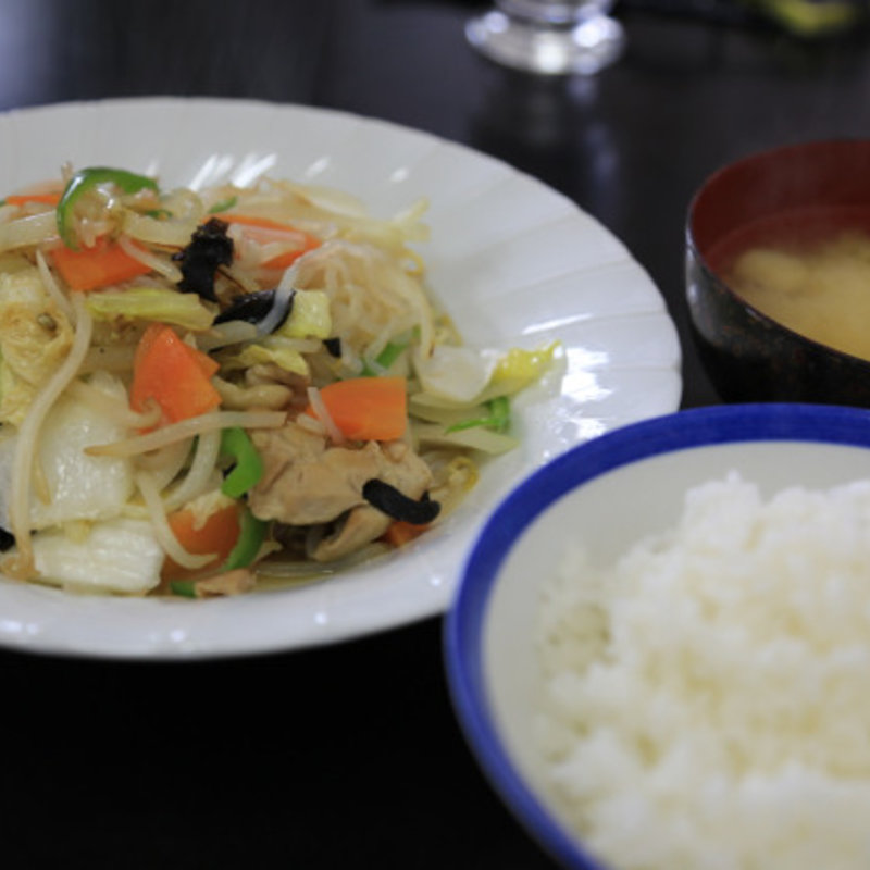 野菜炒め定食(須郷食堂 （すごう食堂）)