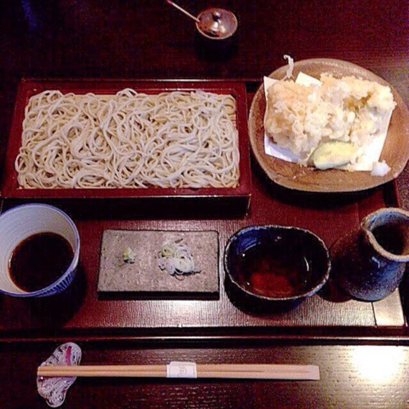 旬の鱧の天婦羅せいろ(手打そば風來蕎)