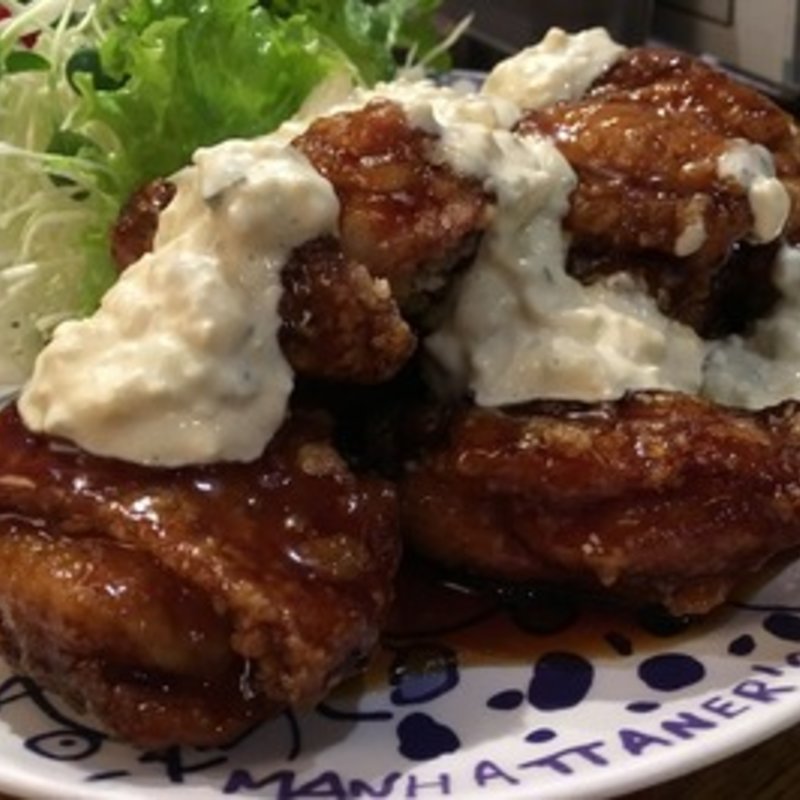 鶏のから揚げタルタルソース(風神亭)