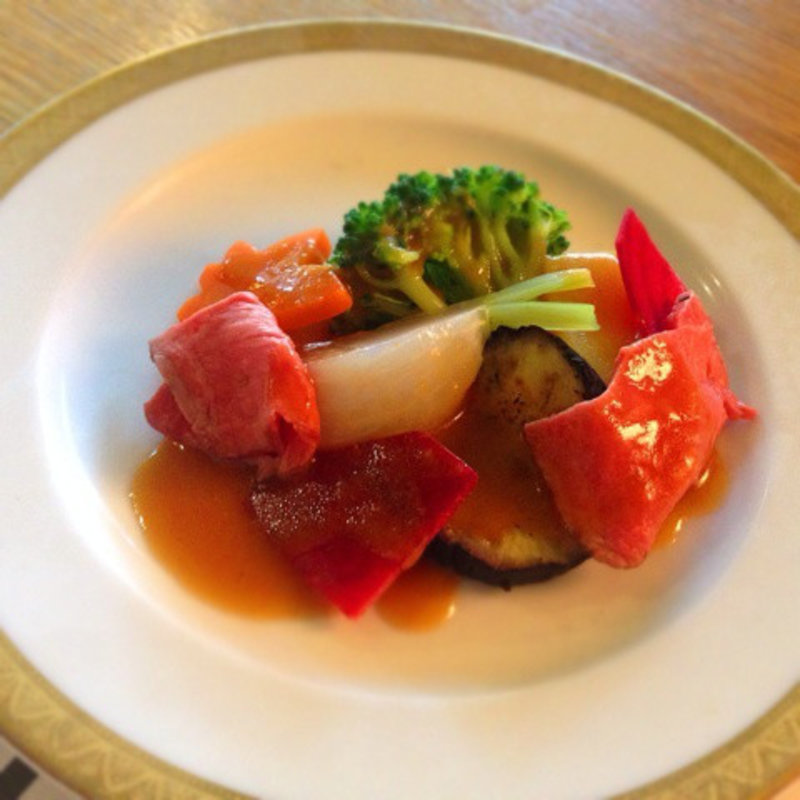飛騨牛ローストビーフサラダ(飛騨牛料理 田中 )
