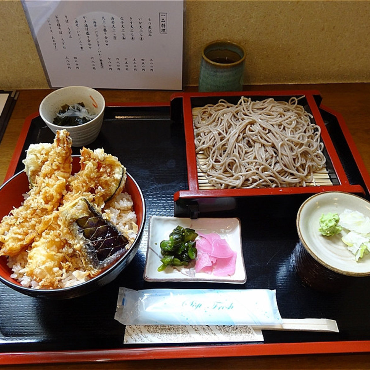天丼とざるそばのセット(むら山)の口コミ一覧 | No.1のメニューが