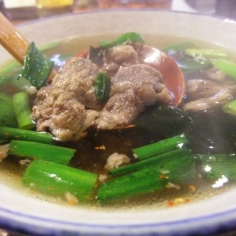 すじスープ(食堂　淀)