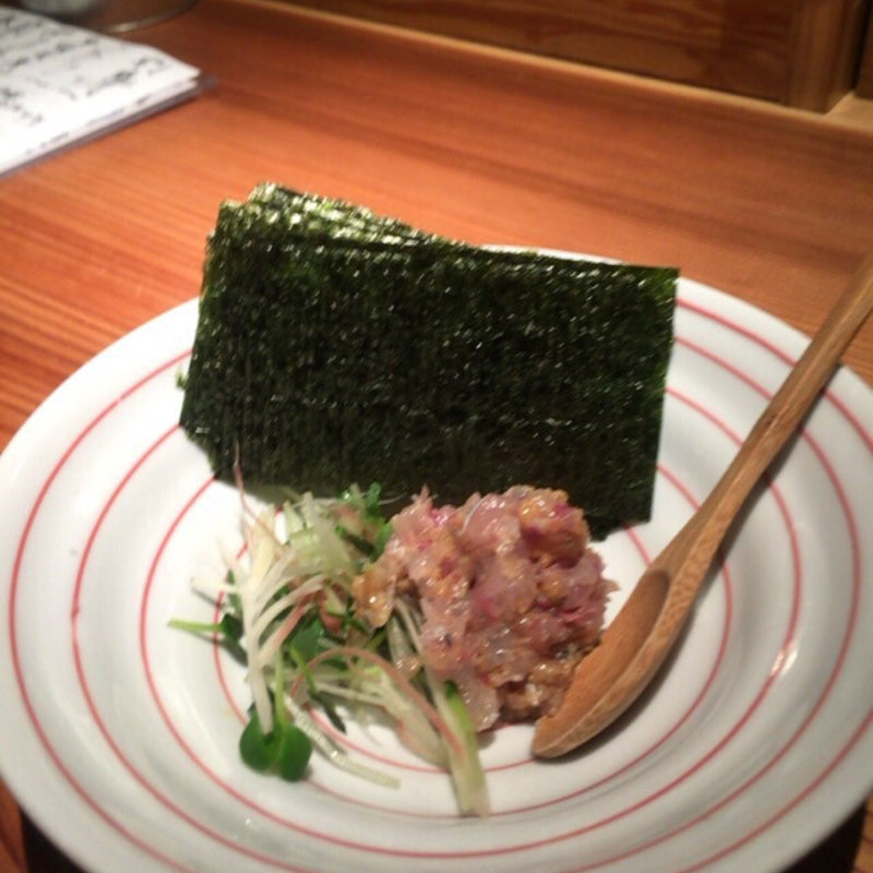 あじのなめろう(食堂えぶりお )