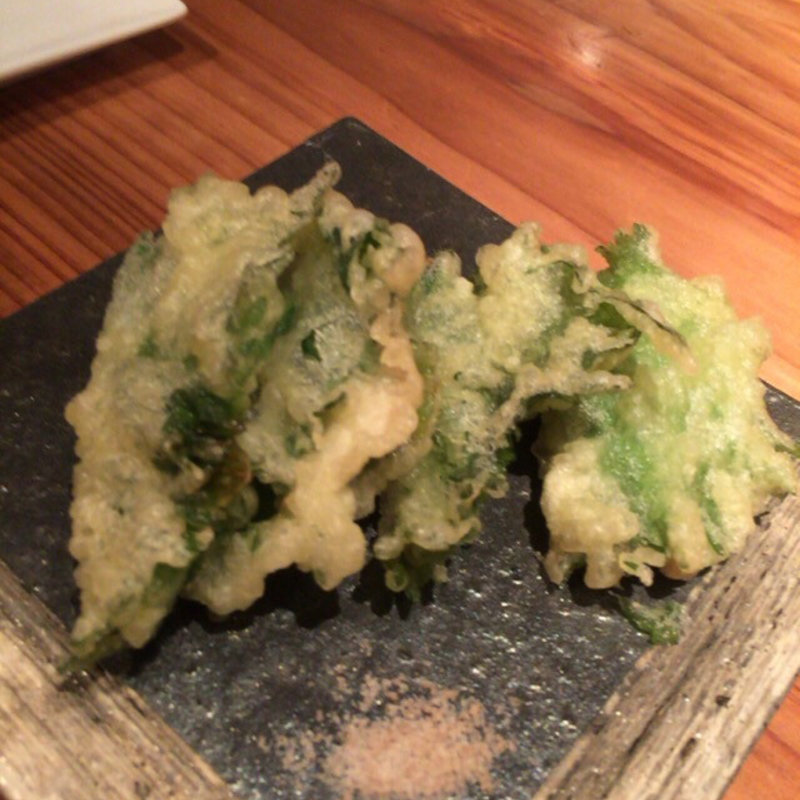 あじの大葉巻きてんぷら(食堂えぶりお )