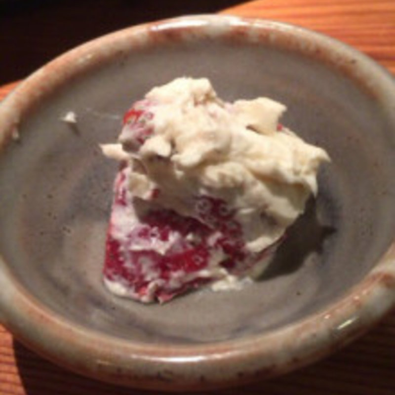 あまおうの白和え(食堂えぶりお )