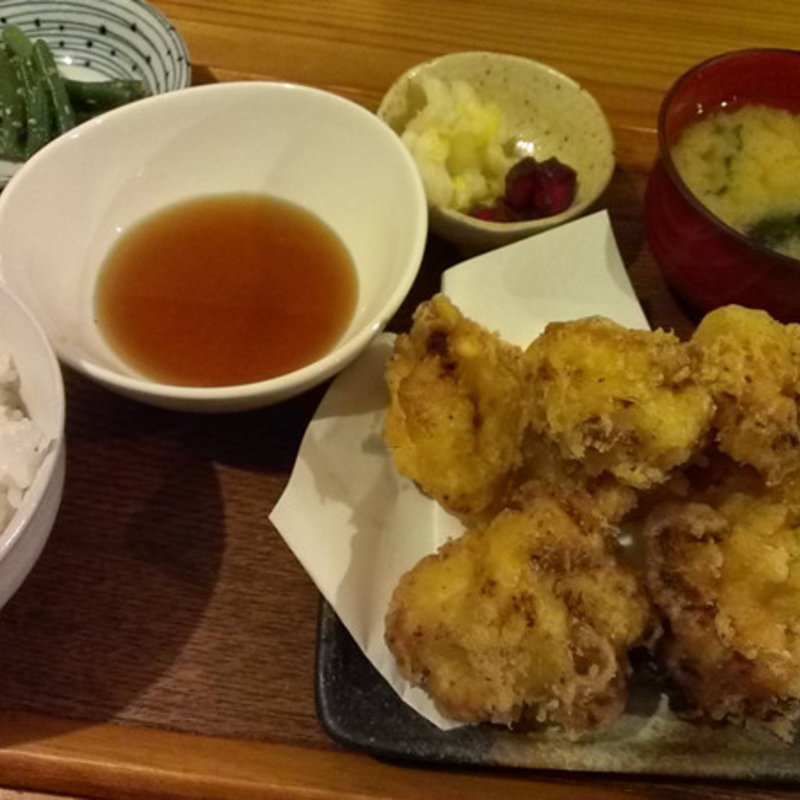 トリ天定食(食堂居酒屋 キリン )