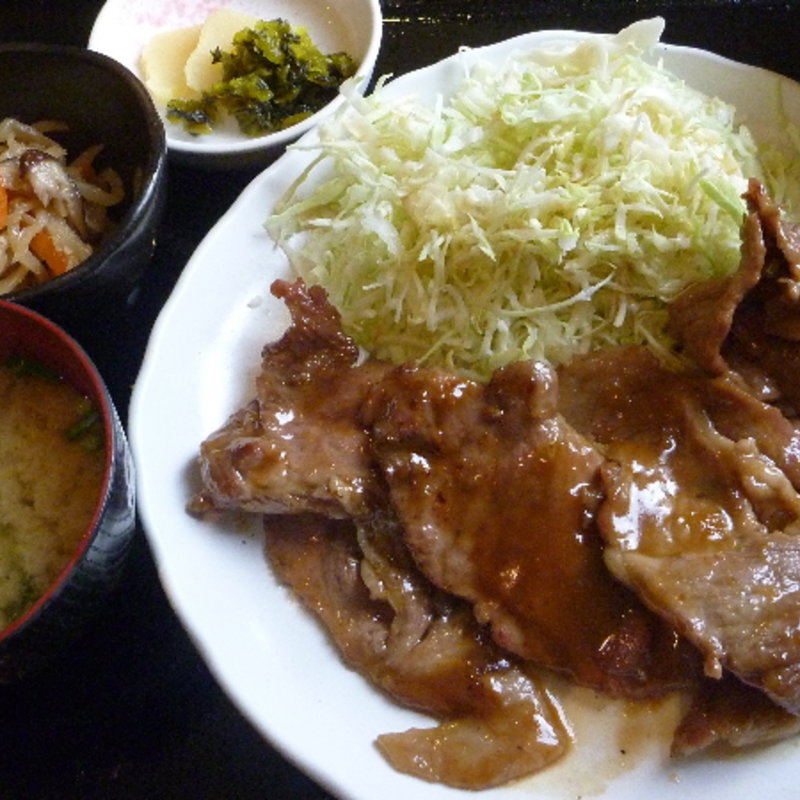 豚しょうが焼き定食(食彩市場 八 )
