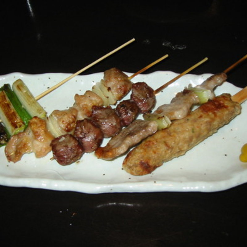 串焼盛り合せ(食麺食処鉄ぺい)