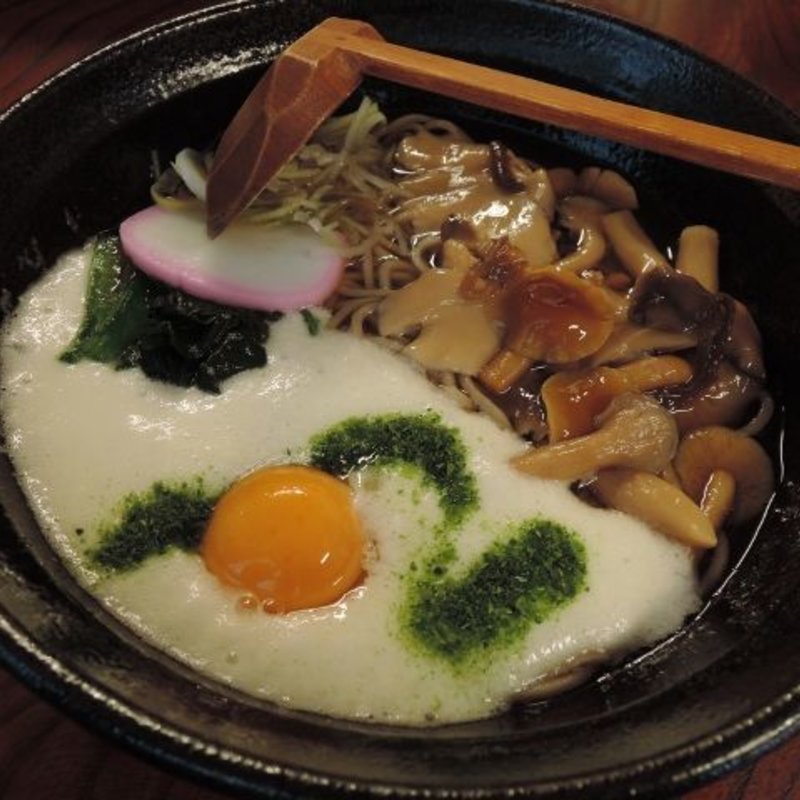 きのこトロロそば(飯島屋)