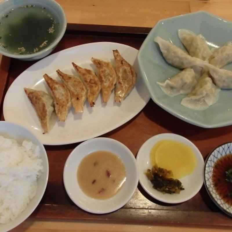 Bセット(焼き＆水餃子)(餃子てんほう！)