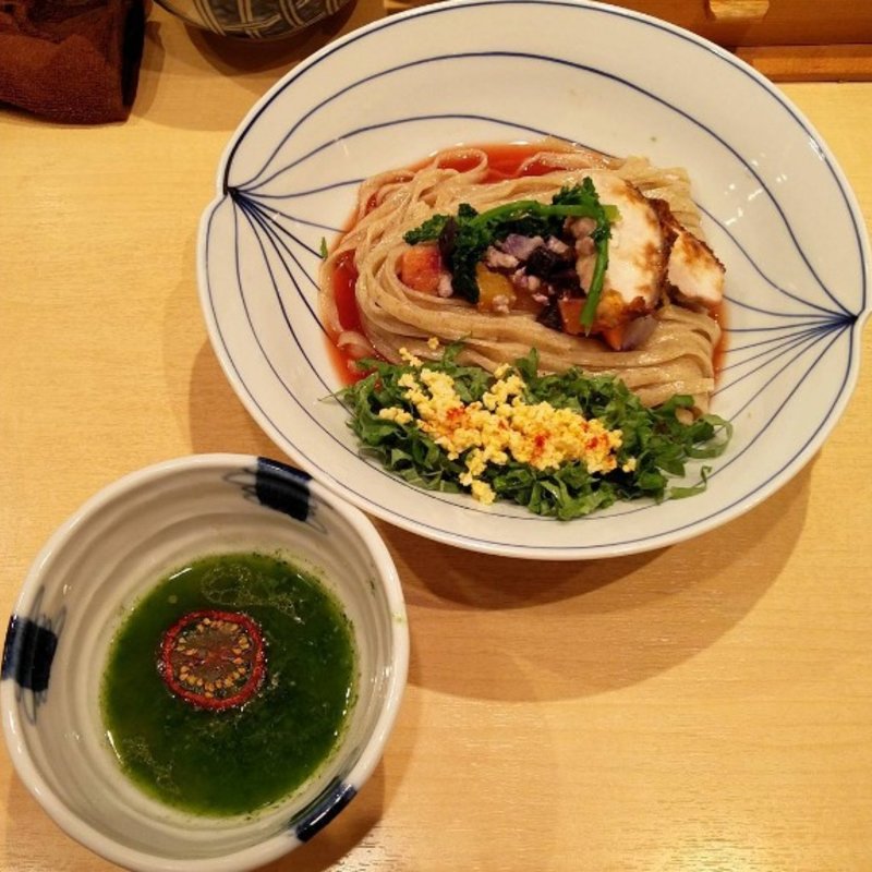 かがやケールなつけ和えそば ※限定(饗 くろ㐂)