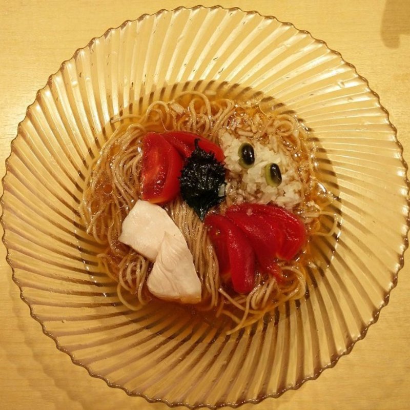 冷やしトマトそば ※限定(饗 くろ㐂)