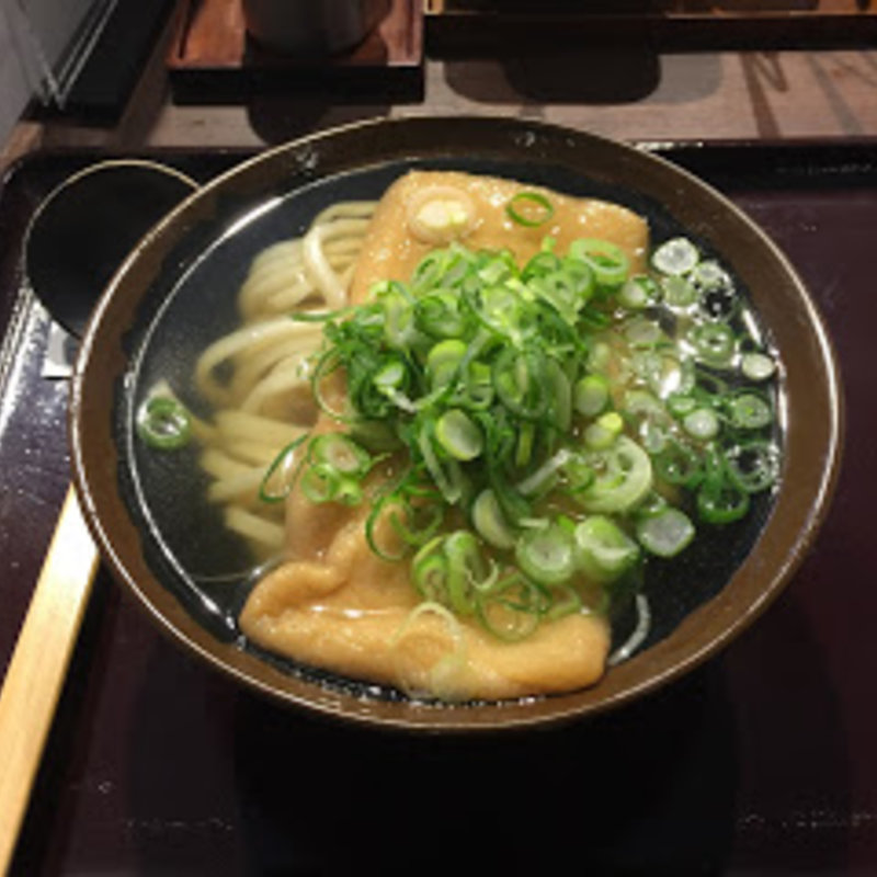 きつね入かけうどん(香川一福 神田本店)