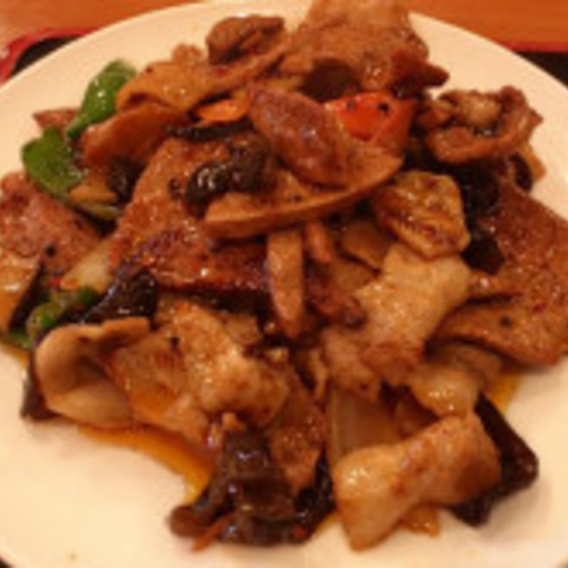 レバーと豚肉炒め定食(香港厨房)