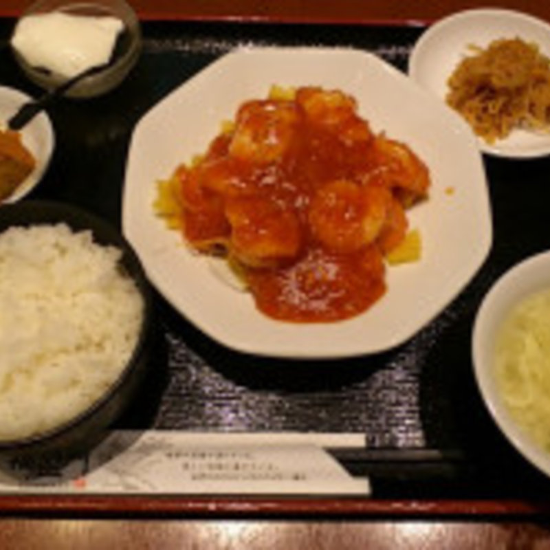 えびと玉子のチリソース定食(福盈門 川崎日航ホテル店)