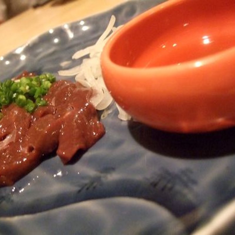 馬レバ刺し(馬庵このみ 福岡店)