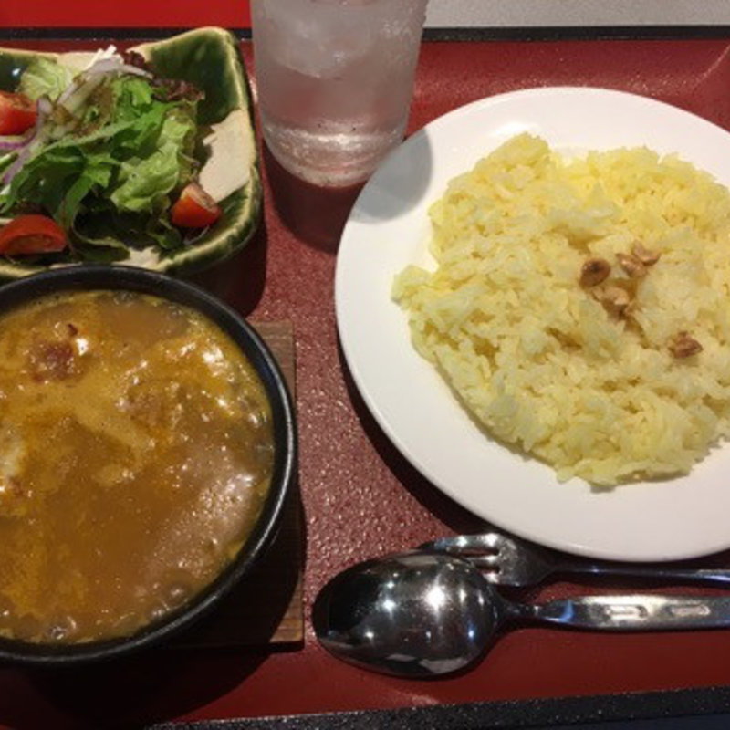 ココナッツミルクチキンカレーのセット(馬渕 大阪鮨支店 )