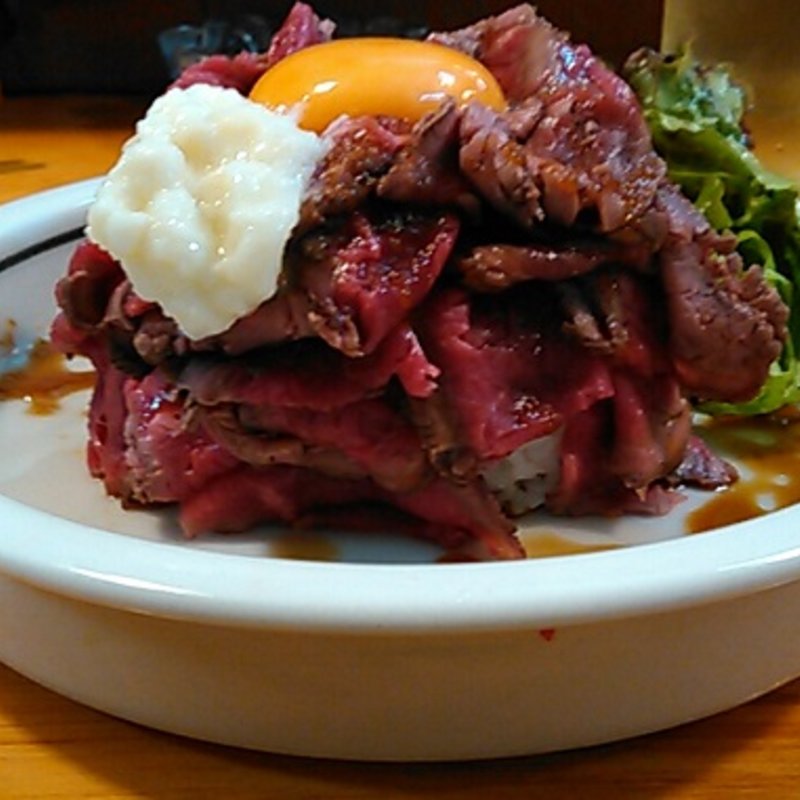 ローストビーフ丼(大)(馬酔木 )