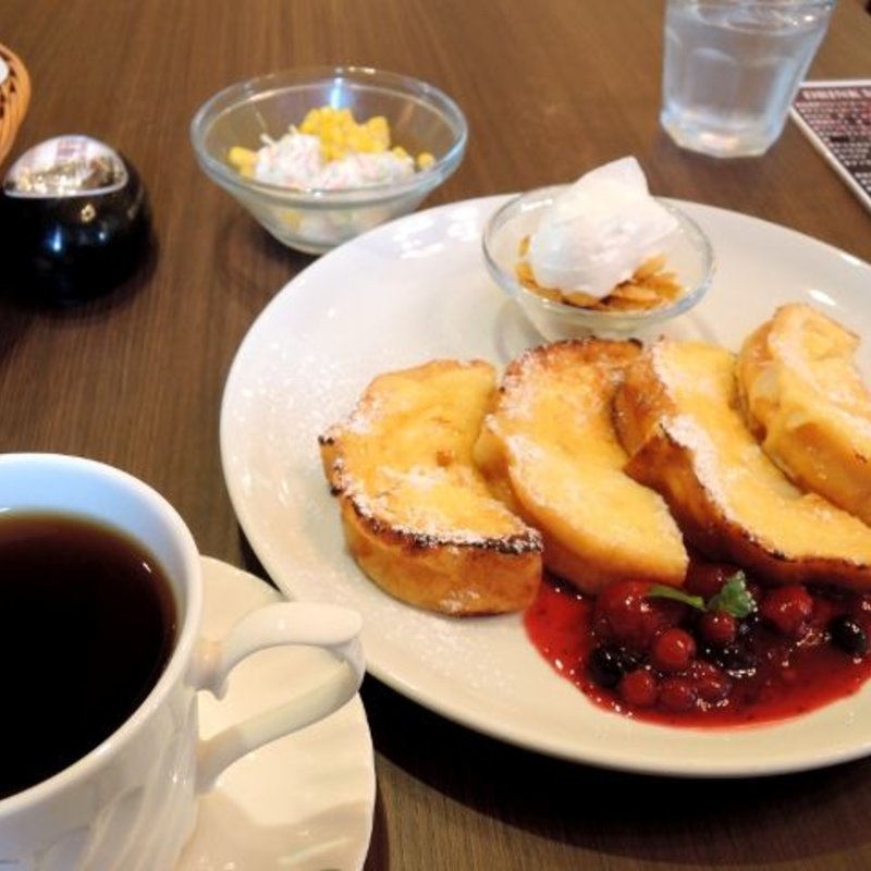 Cセット モーニングフレンチトースト(高倉町珈琲みなみ野店)