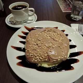 カカオクリームのリコッタパンケーキ(高倉町珈琲 みなみ野店 )