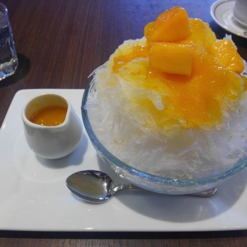 高倉町珈琲 純氷かき氷 果肉たっぷりマンゴー(高倉町珈琲みなみ野店)