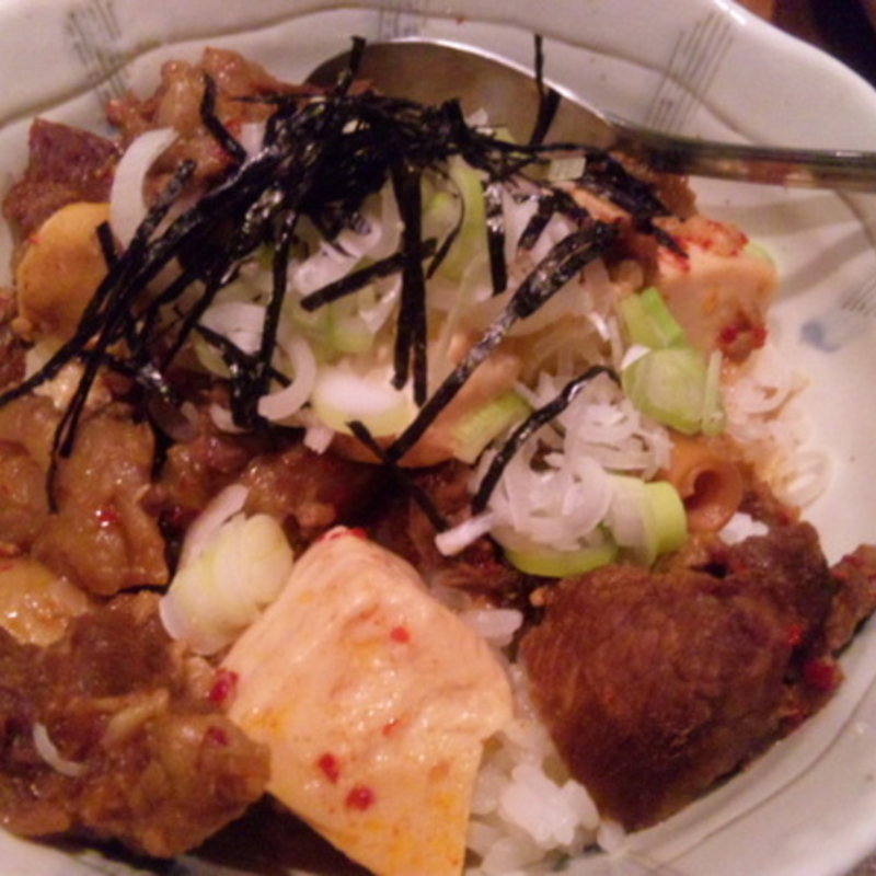 牛スジ丼(高円寺 場巣亭 ２号店 )