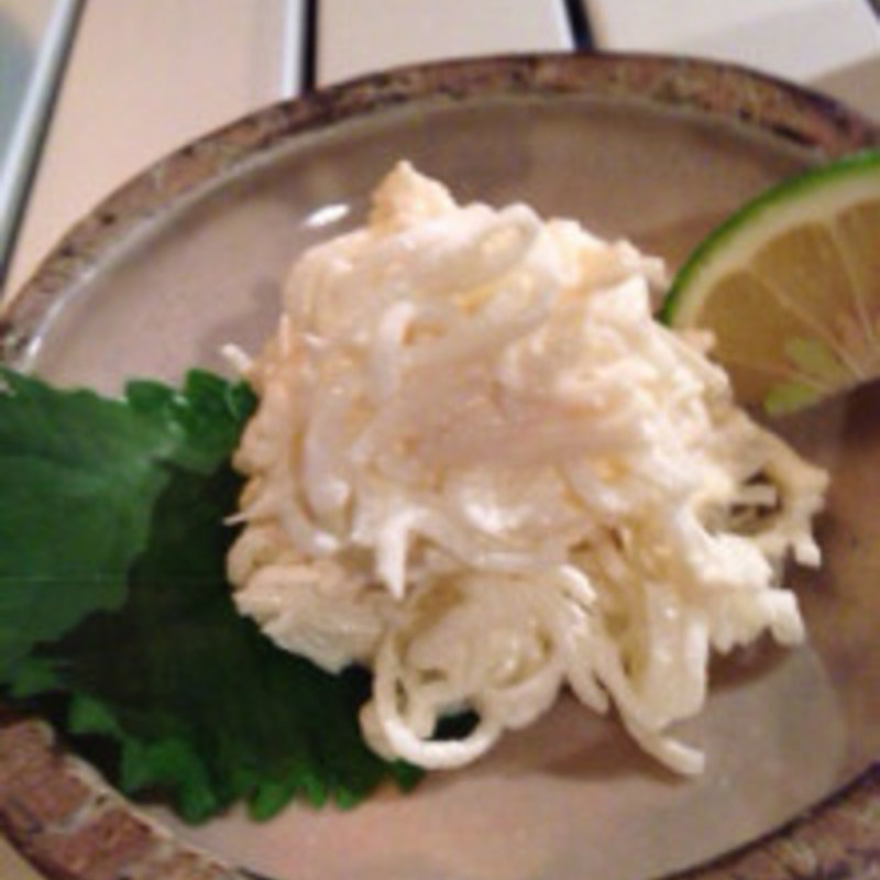 大根とホタテの和え物(高砂游心)