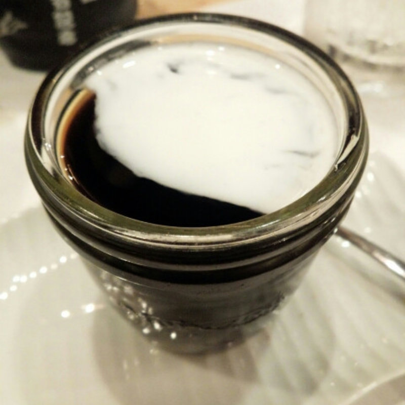 コーヒーゼリー(ふぐとすっぽん料理のお店 魚がし 浅草)