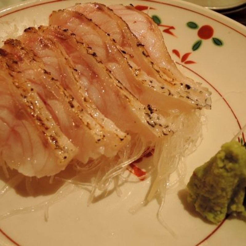 炙りノドグロ刺し(魚がし酒場 魚せん 広岡店)