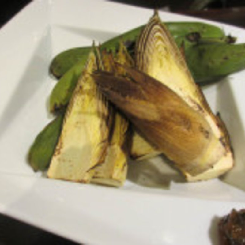 焼筍と焼蚕豆(魚の家)