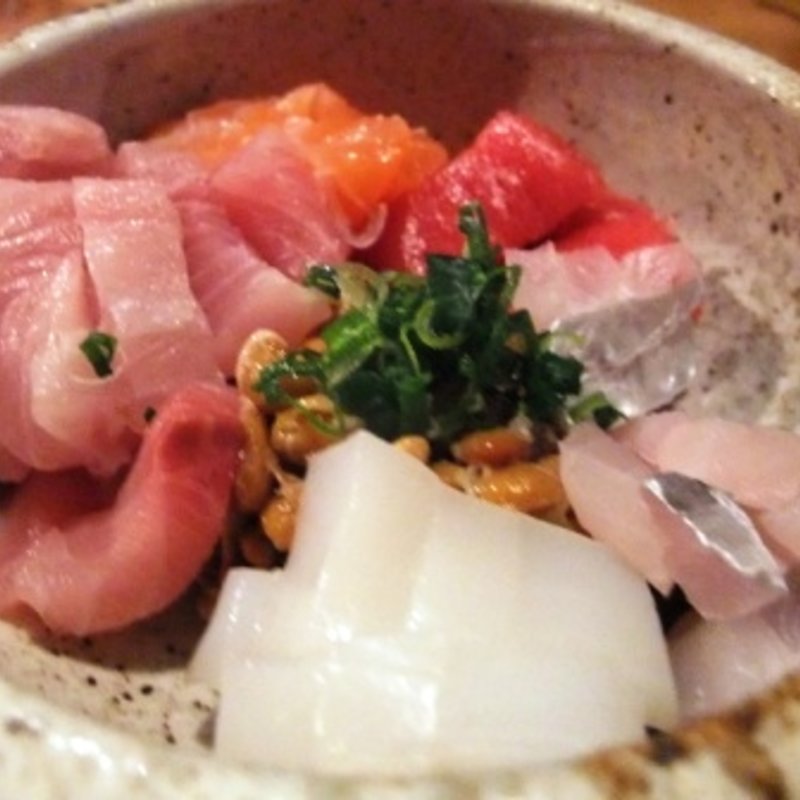 海鮮納豆(魚屋ひでぞう 立ち呑み店 )