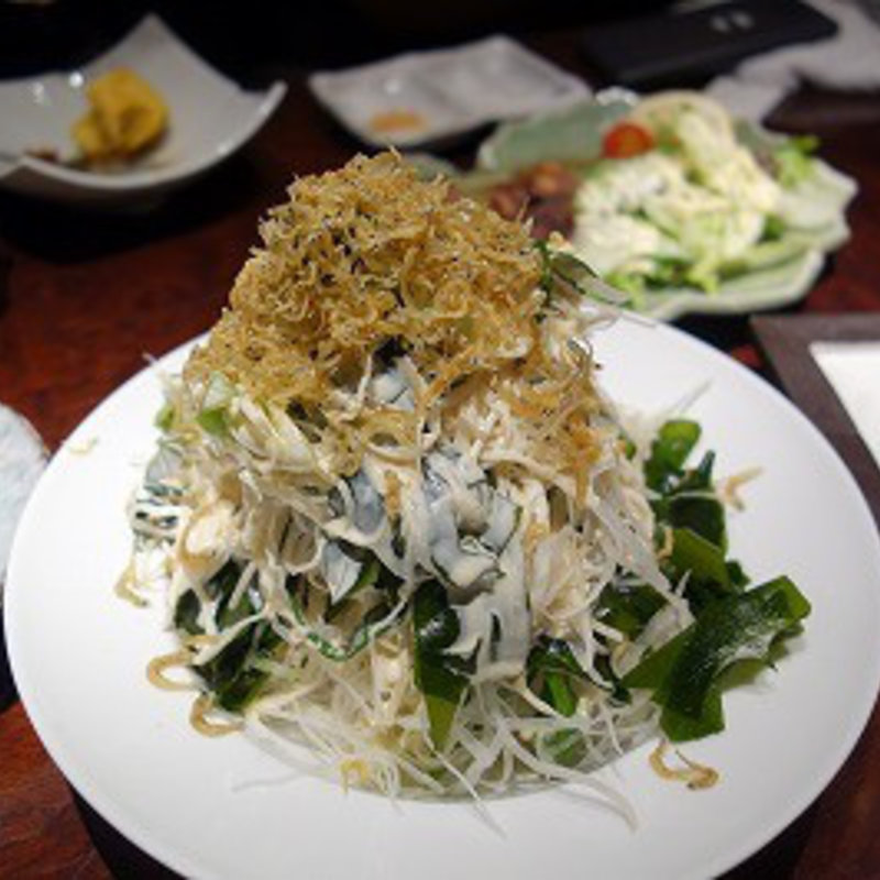 じゃことネギと大根サラダ(魚浜)