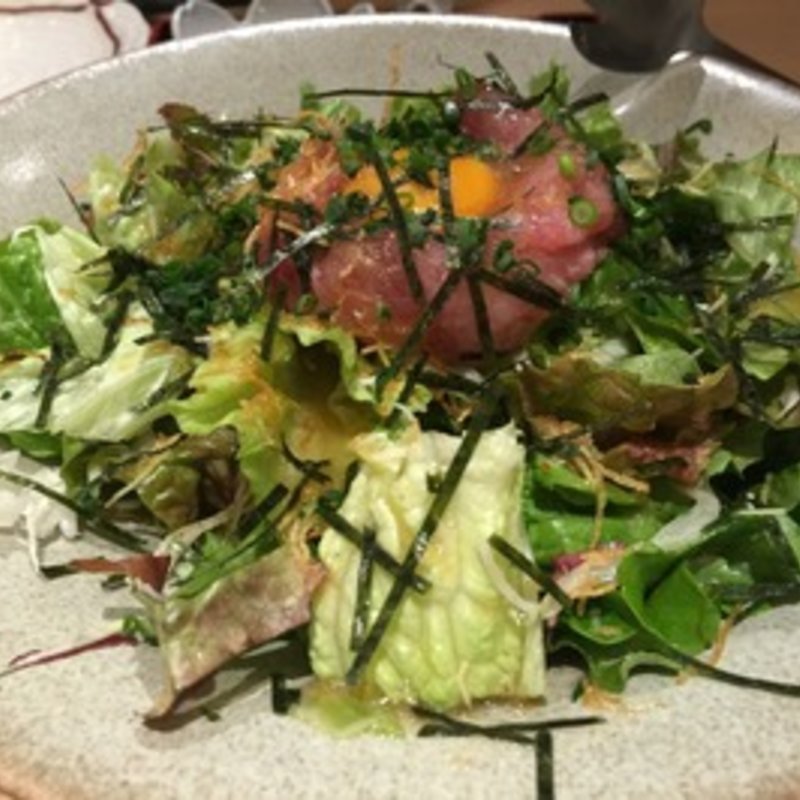 ねぎとろじゃがいもサラダ(魚然 銀座三丁目店)