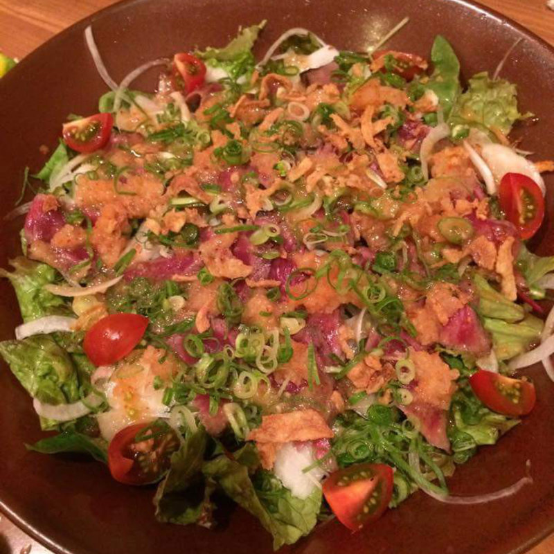 牛肉たたきサラダ(魚菜屋 常峰)