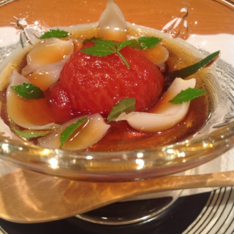 トマトと百合根(鮨おさむ)