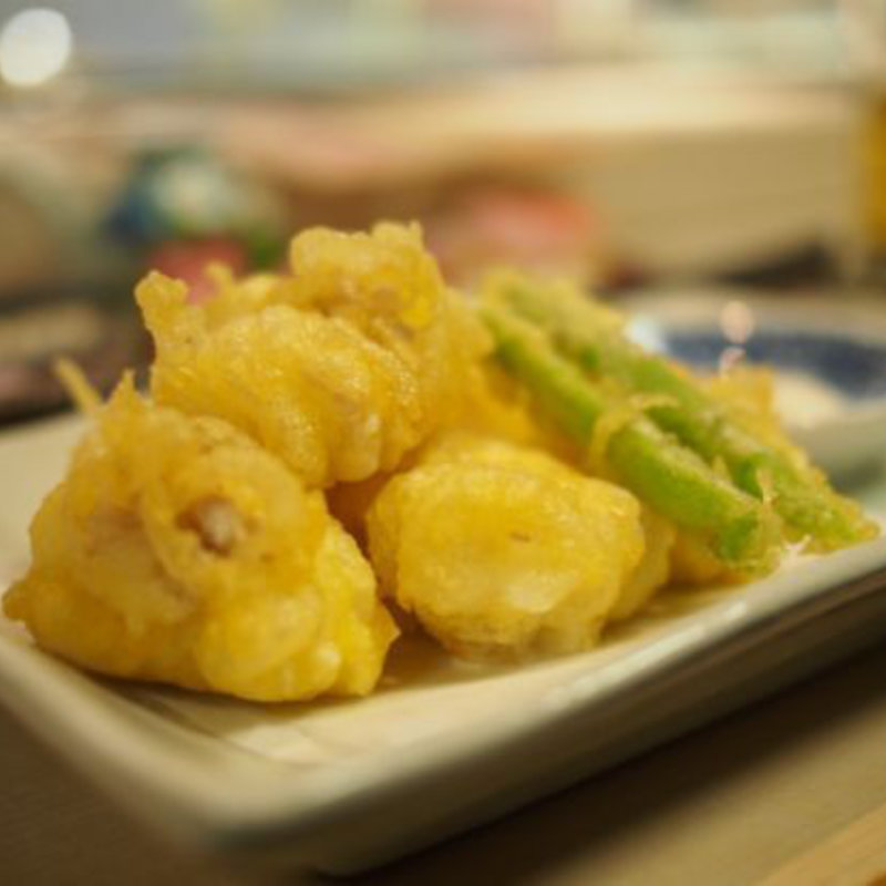 白子の天ぷら(鮨 でですけ )