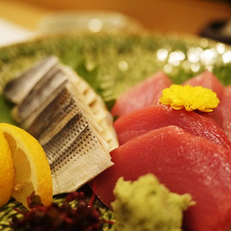 コハダとマグロのお造り(水無月)