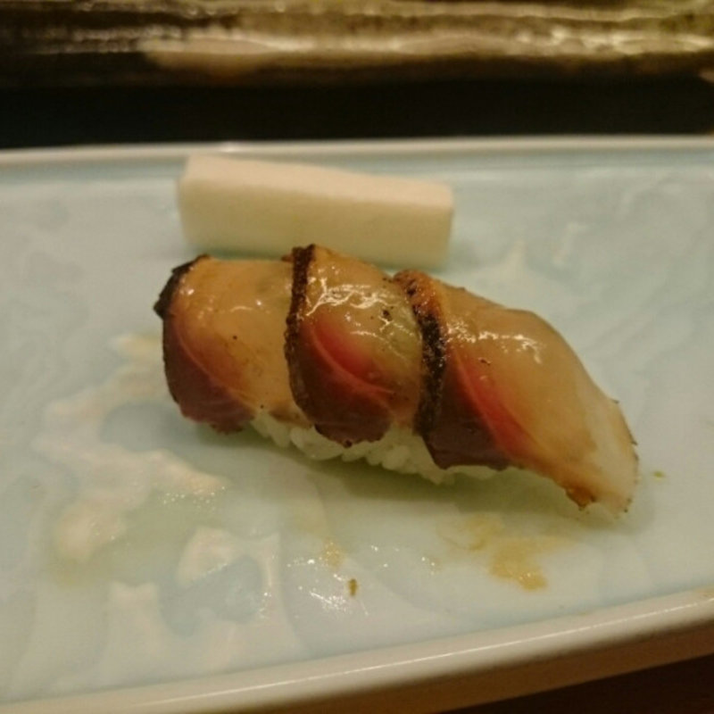 平目 胡麻醤油漬け(鮨処うえの)