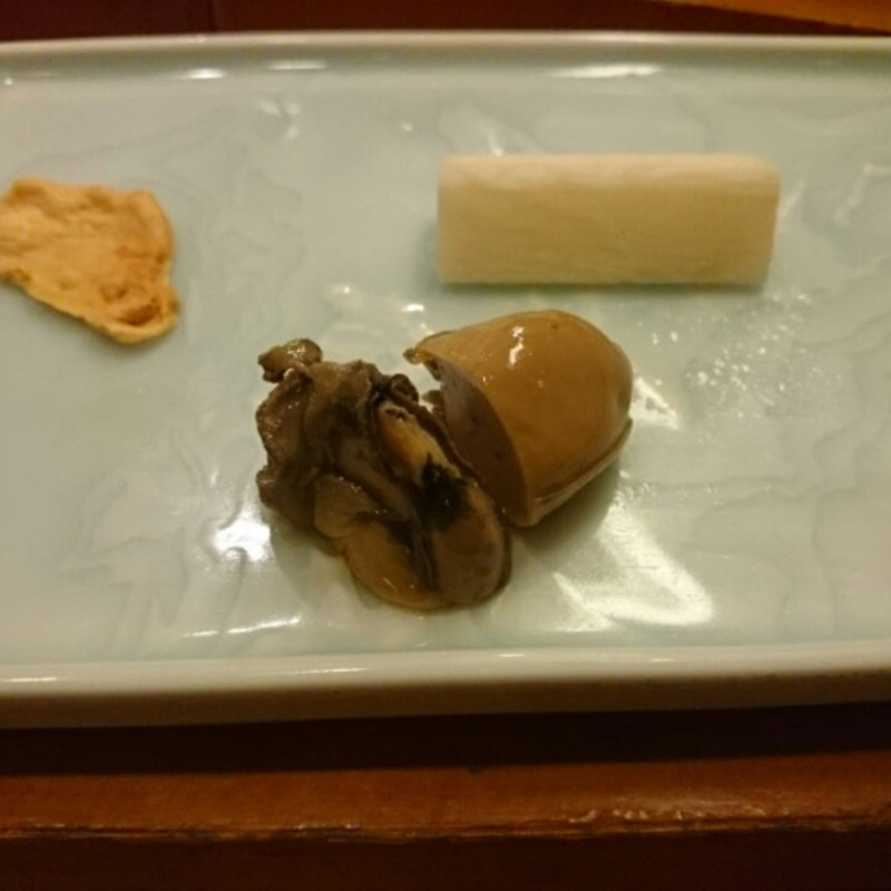 鮃の胡麻醤油和え(鮨処うえの)