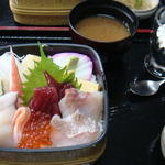 本日のランチの海鮮丼(鯛八鮨 （たいはちずし）)