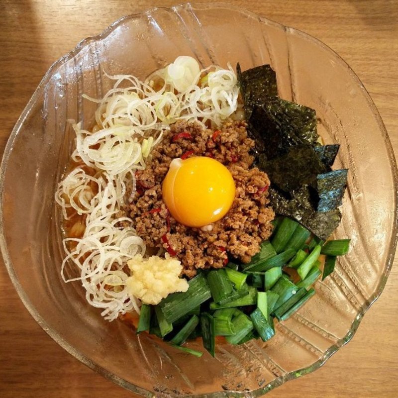 冷やし台湾まぜそば ※限定(鯛塩そば 灯花 曙橋本店)