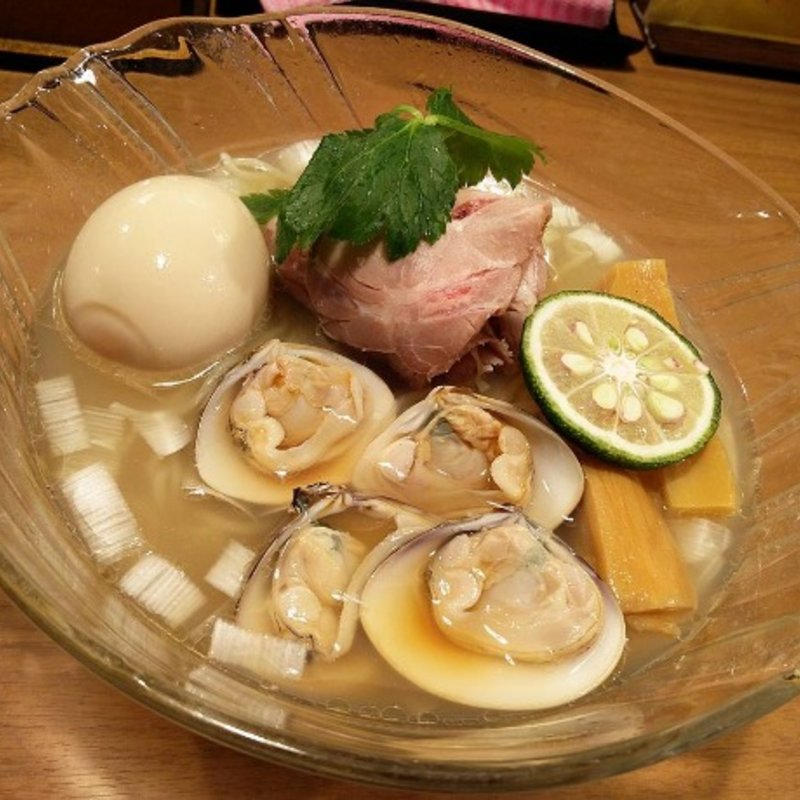 千葉県九十九里産はまぐり(冷麺) ※限定(鯛塩そば 灯花 曙橋本店)