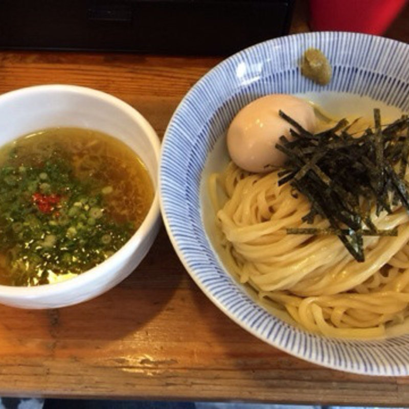半熟味玉淡麗塩つけ麺(鯛塩そば 灯花 曙橋本店)