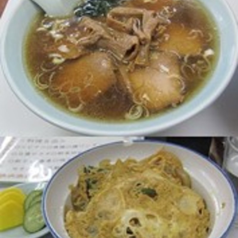 ラーメンと玉子丼（1/2サイズ）のセット（ラーメンをチャーシューメンに変更）(鴻昌)